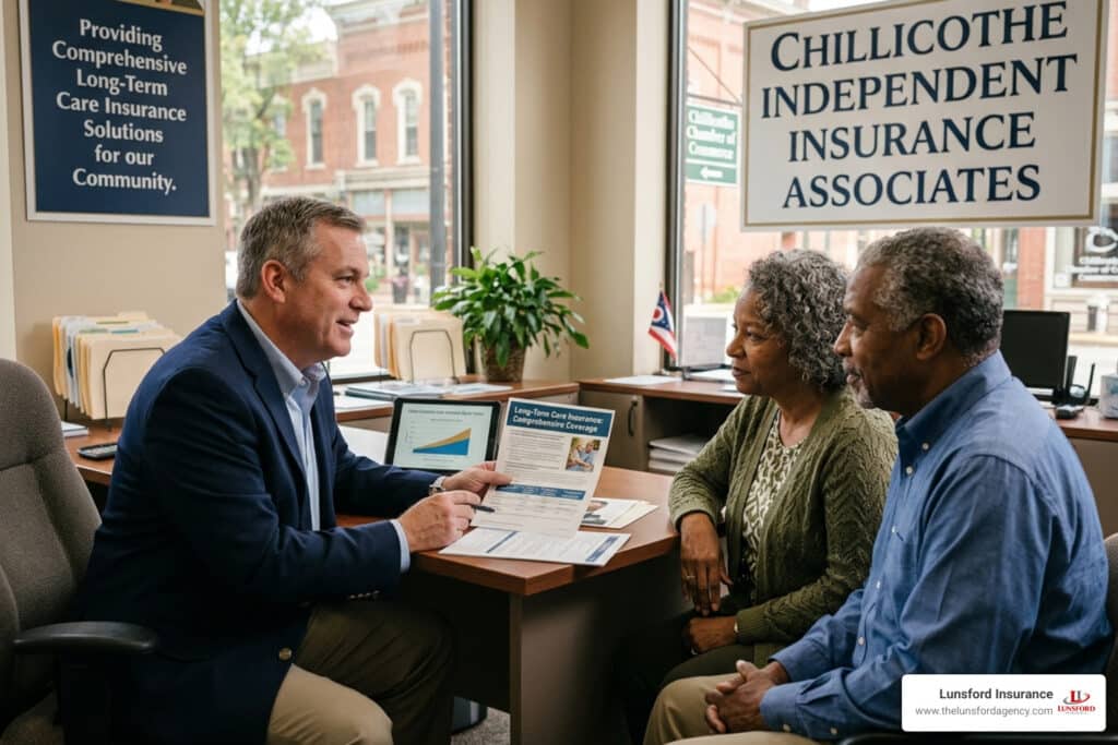Where can I find independent insurance agents in the Chillicothe area who offer comprehensive long care term insurance?